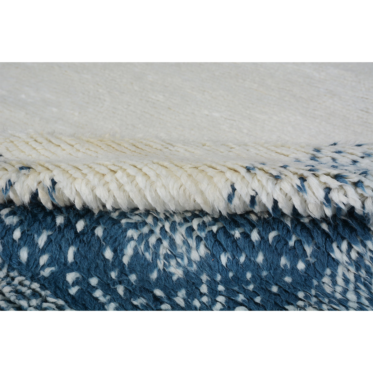 MOROCCAN SPETZ IVORY / BLUE