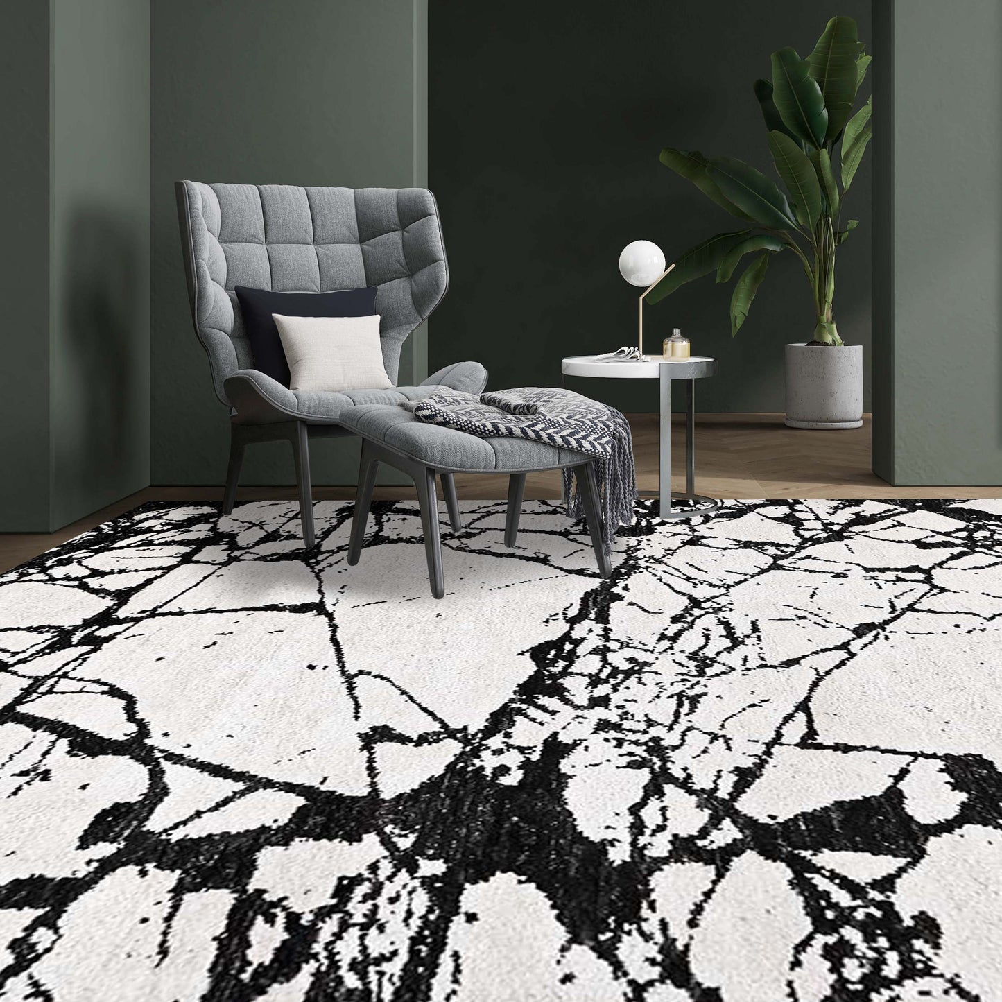 MOROCCAN STZ25 WHITE / BLACK