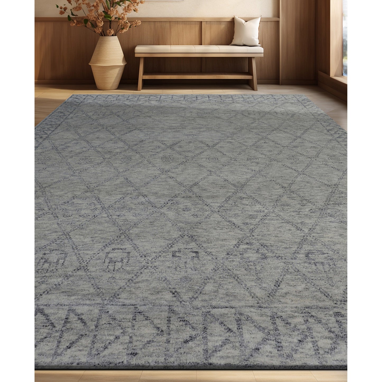 MOROCCAN TZ001 LIGHT GREY / GREY