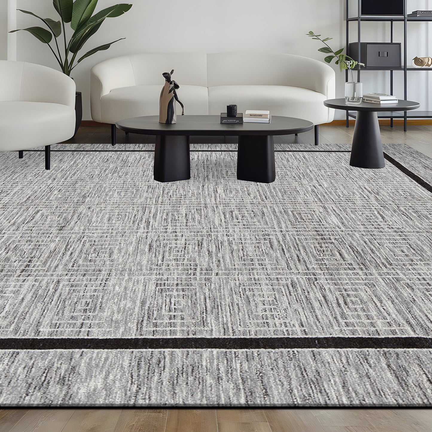 MOROCCAN TZ004 GREY / BLACK