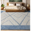 MOROCCAN TZ027 IVORY / BLUE