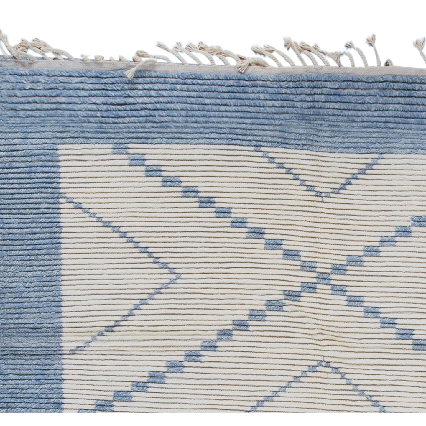 MOROCCAN TZ027 IVORY / BLUE