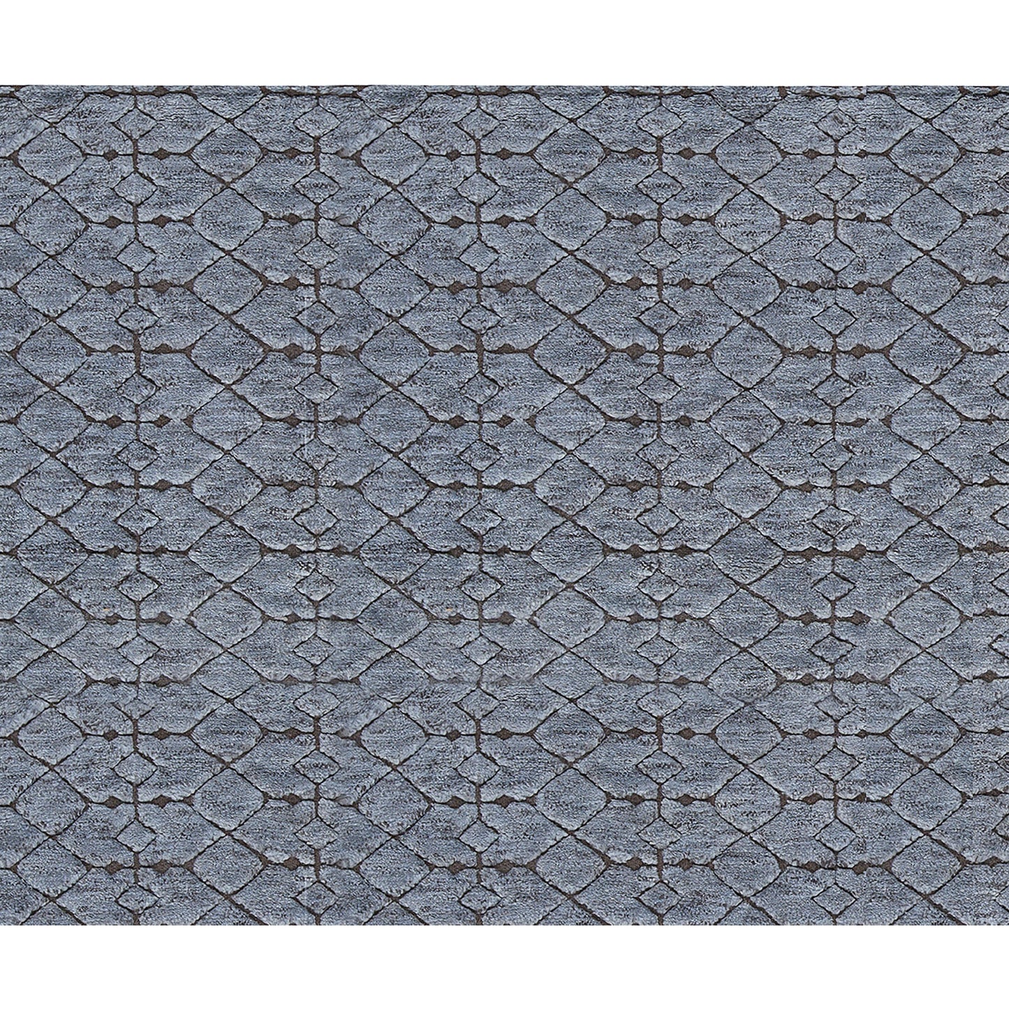 MOROCCAN TZ028 BLUE / BROWN