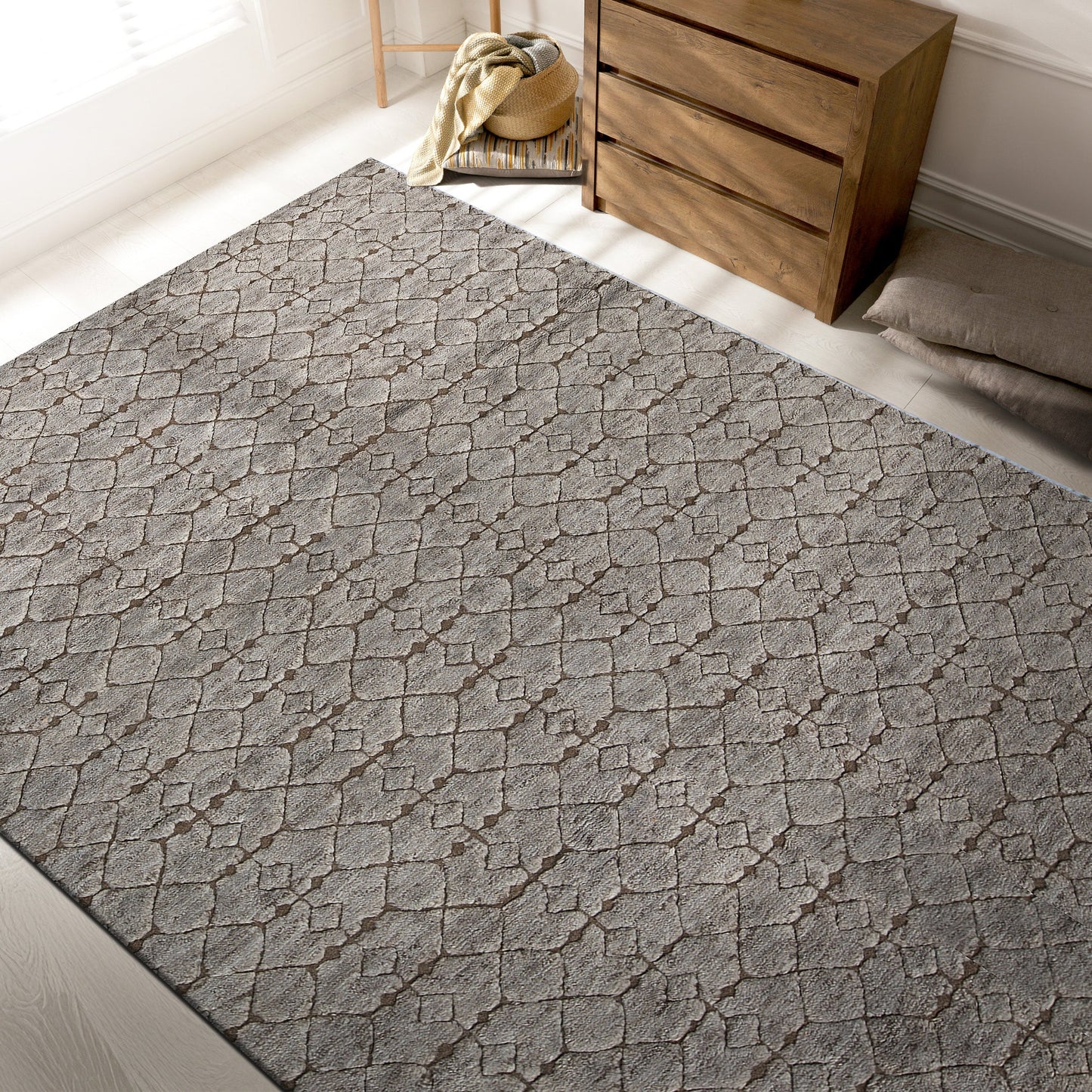 MOROCCAN TZ028 GREY / BROWN
