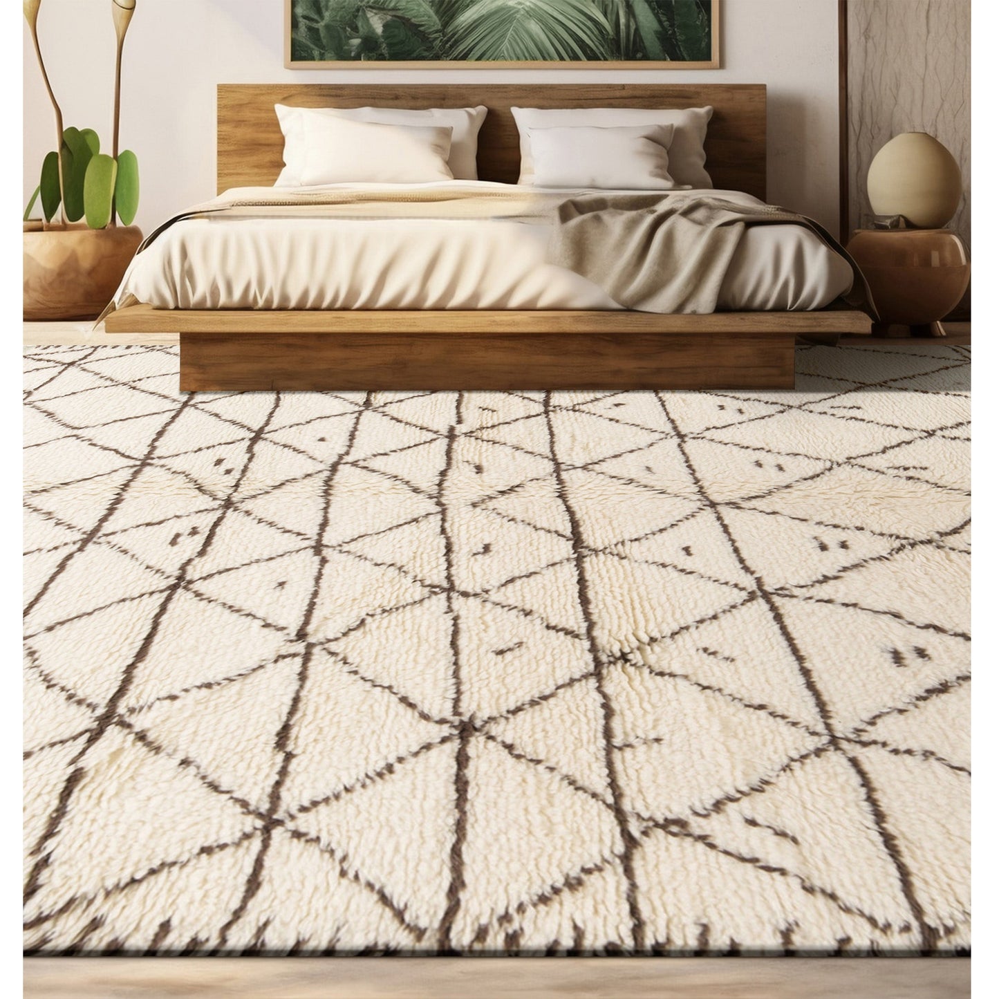 MOROCCAN TZ100 BROWN / IVORY
