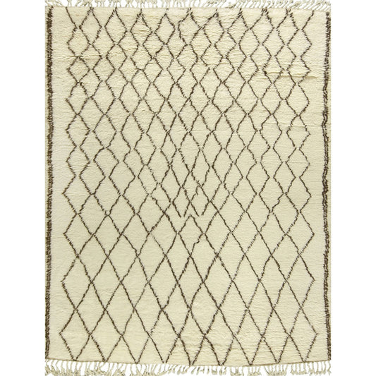 MOROCCAN TZ101 IVORY / BROWN