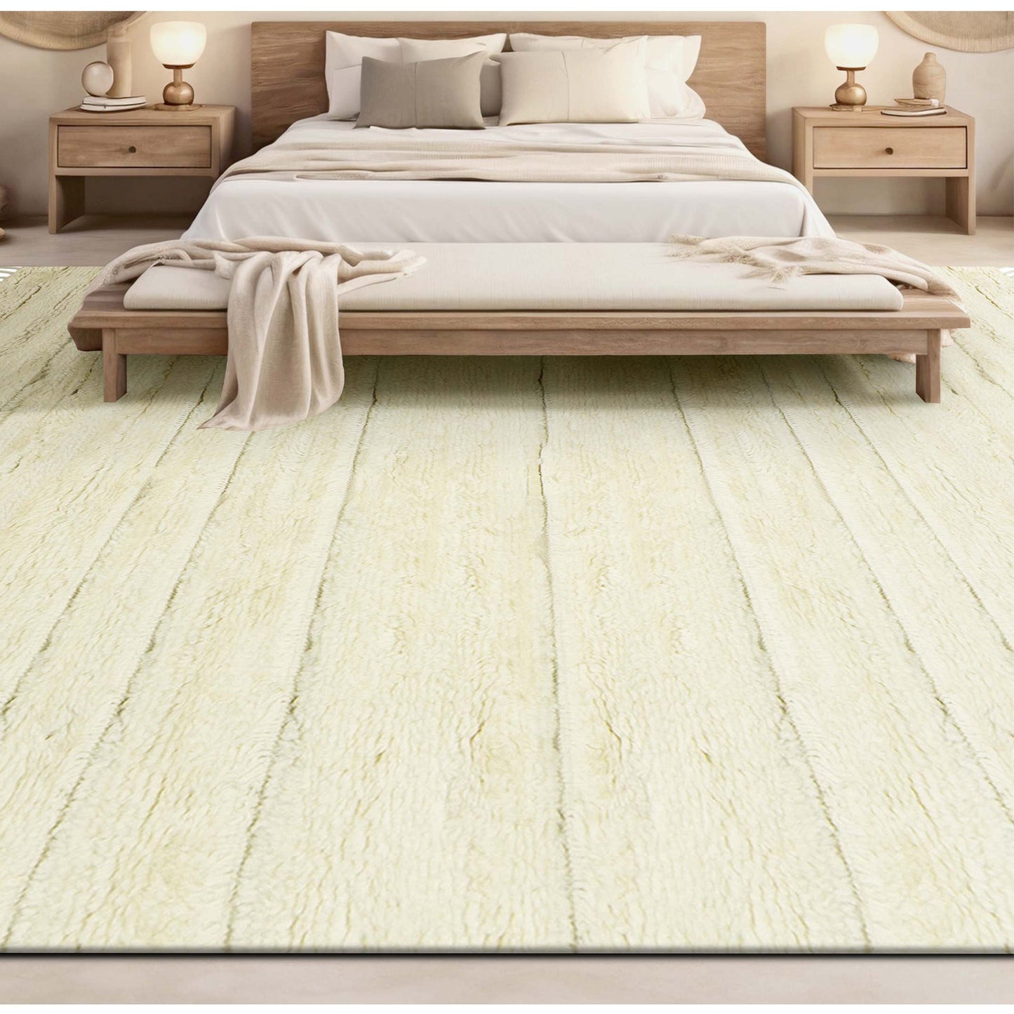 MOROCCAN TZ102 IVORY / BROWN