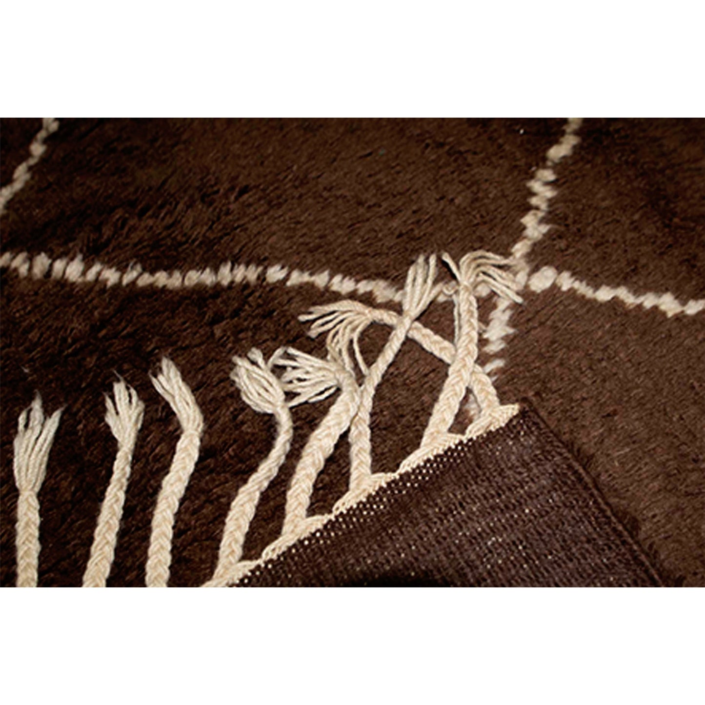 MOROCCAN TZ110 BROWN / IVORY