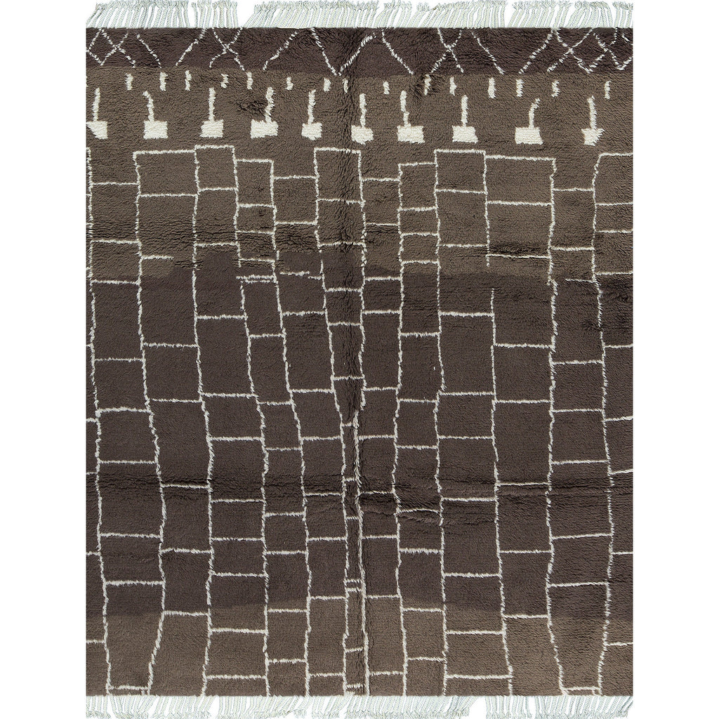 MOROCCAN TZ112 BROWN / IVORY