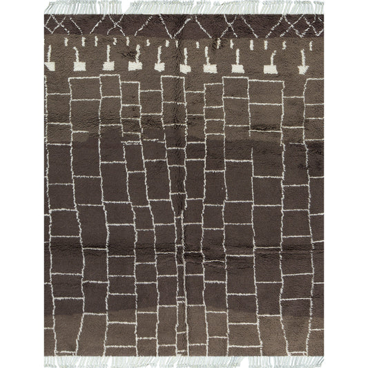 MOROCCAN TZ112 BROWN / IVORY