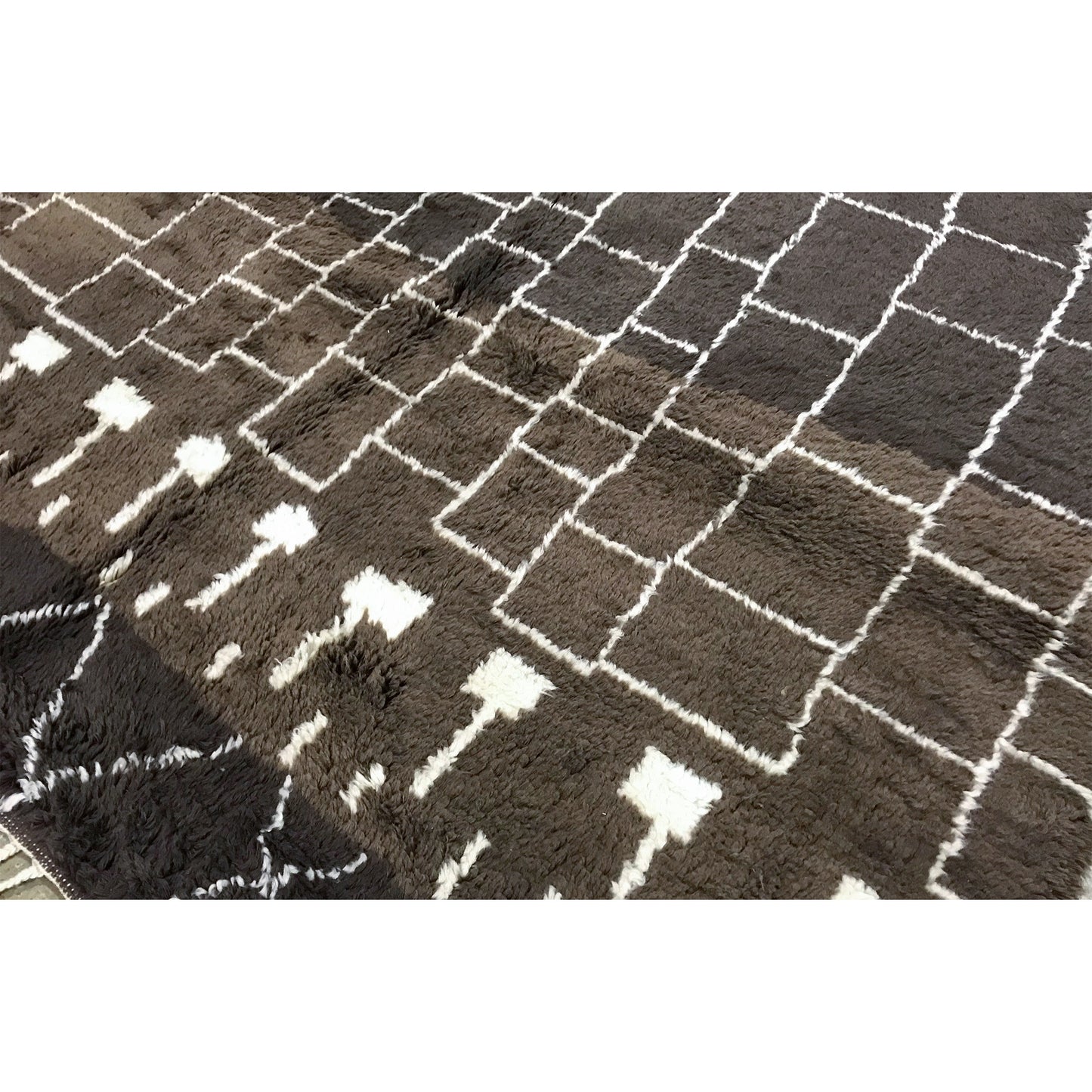 MOROCCAN TZ112 BROWN / IVORY