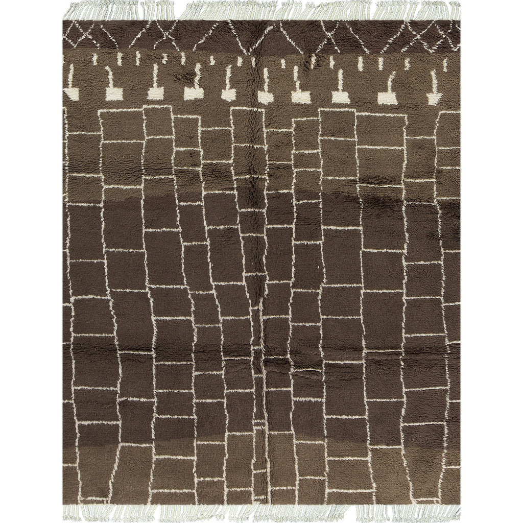 MOROCCAN TZ112 IVORY / BROWN