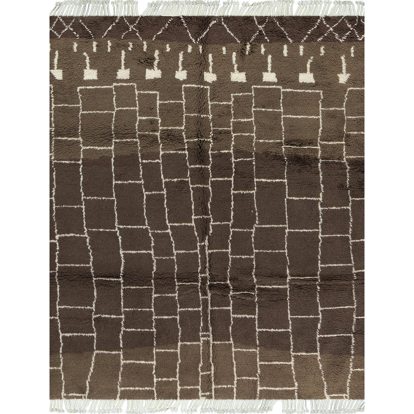 MOROCCAN TZ112 IVORY / BROWN