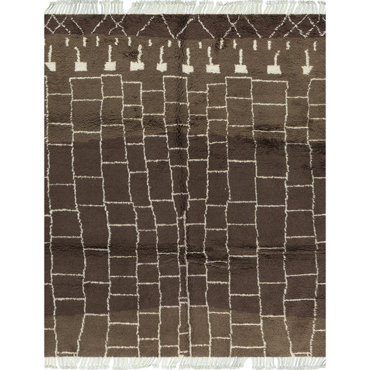 MOROCCAN TZ112 IVORY / BROWN