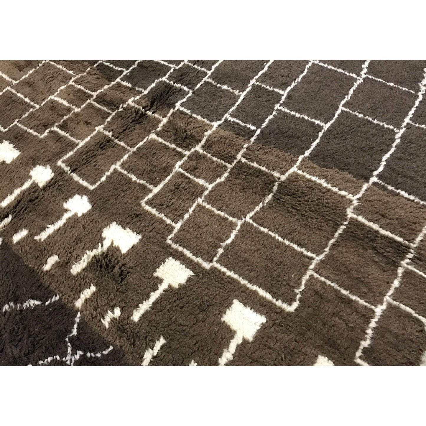 MOROCCAN TZ112 IVORY / BROWN