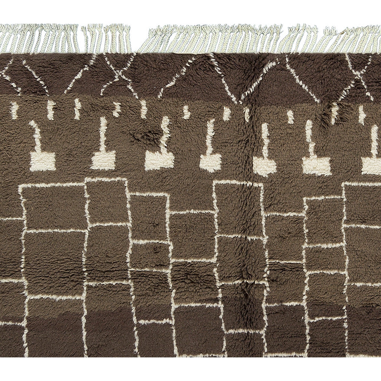 MOROCCAN TZ112 IVORY / BROWN