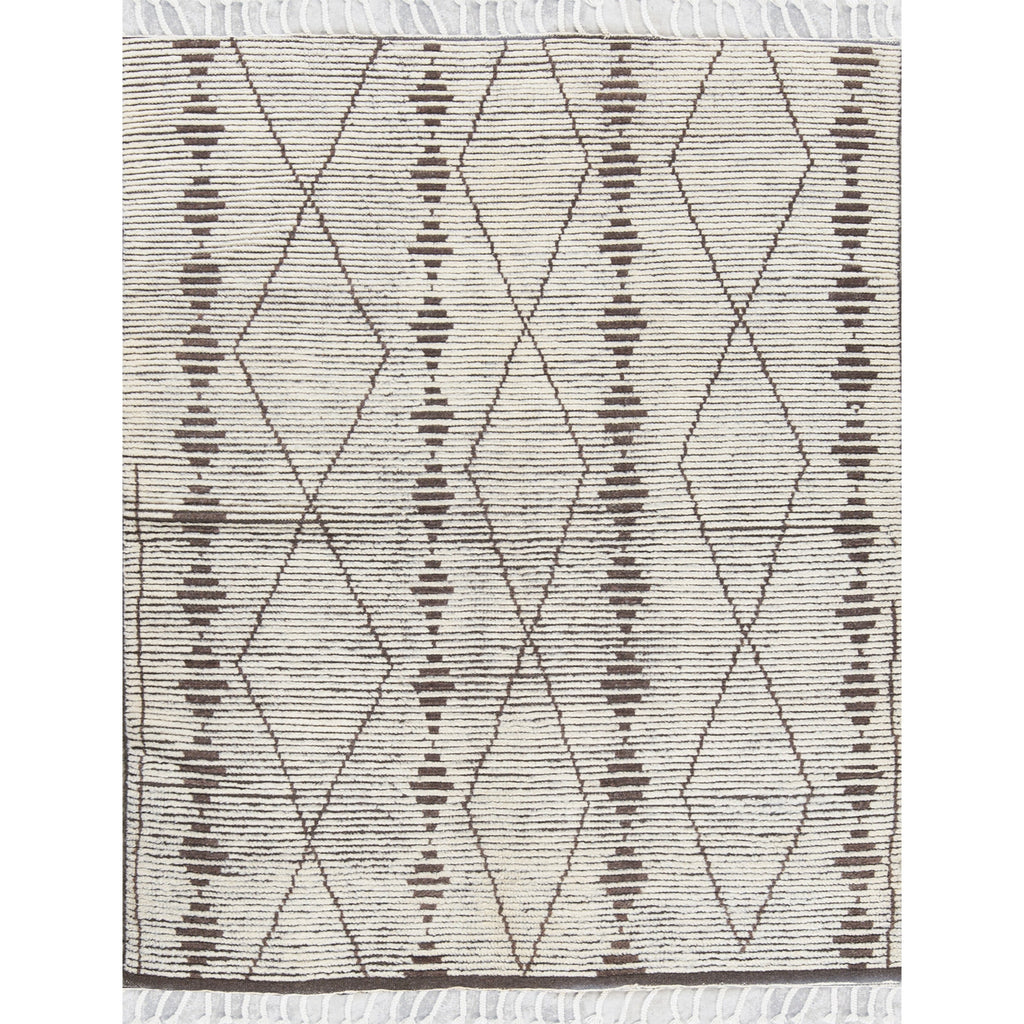 MOROCCAN TZ118 WHITE / BROWN