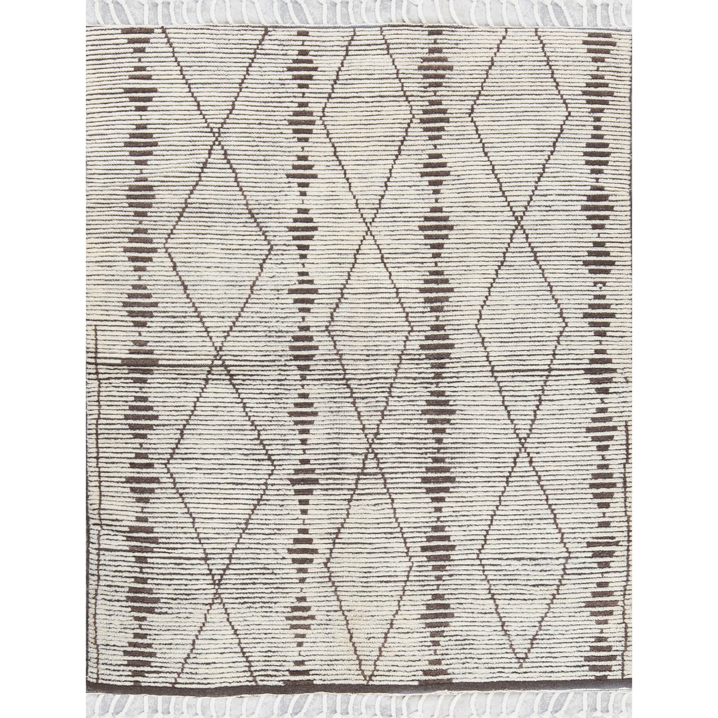 MOROCCAN TZ118 WHITE / BROWN