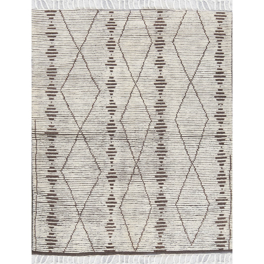 MOROCCAN TZ118 WHITE / BROWN