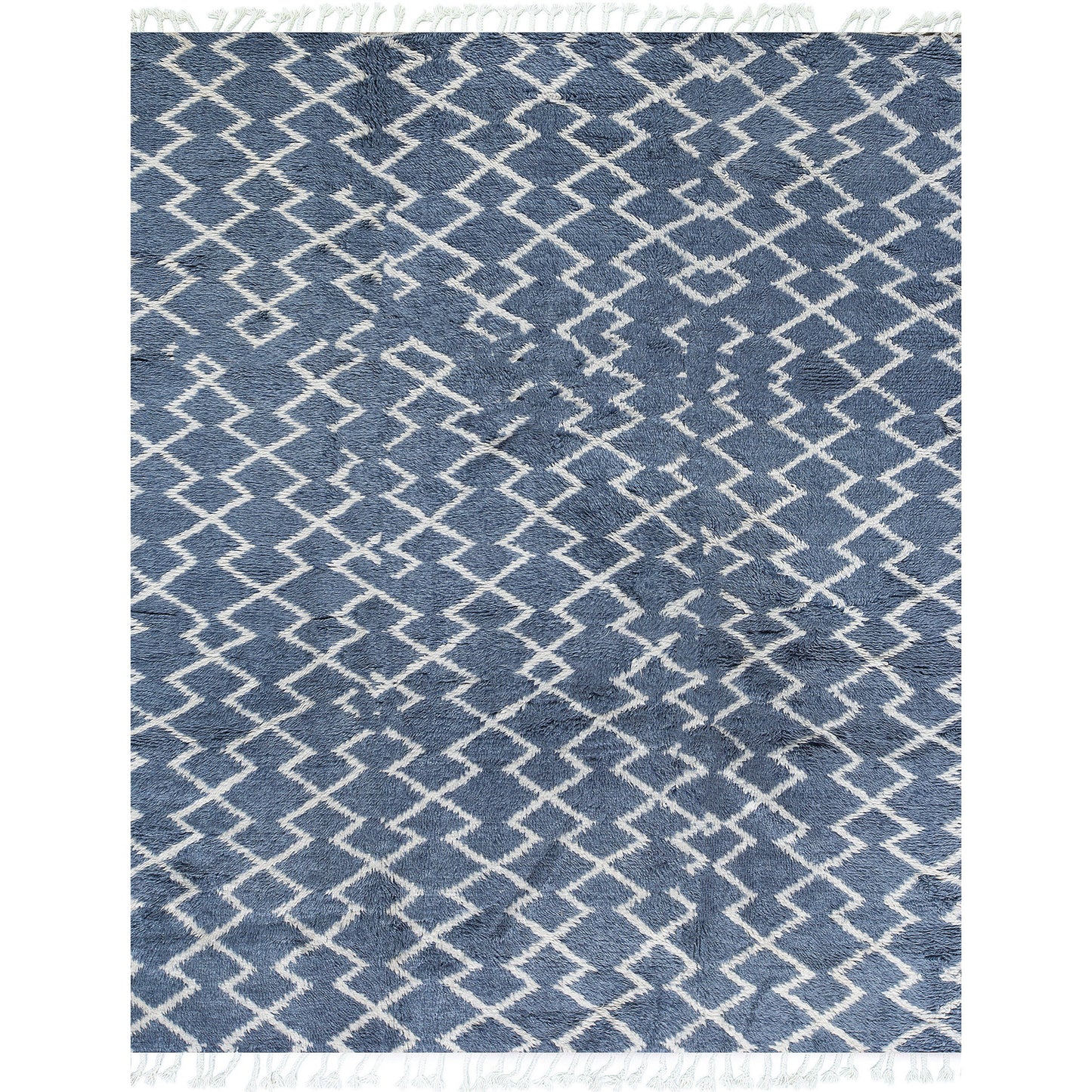 MOROCCAN TZ133 BLUE / IVORY