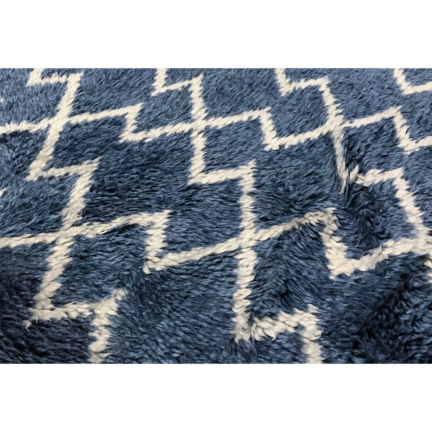 MOROCCAN TZ133 BLUE / IVORY