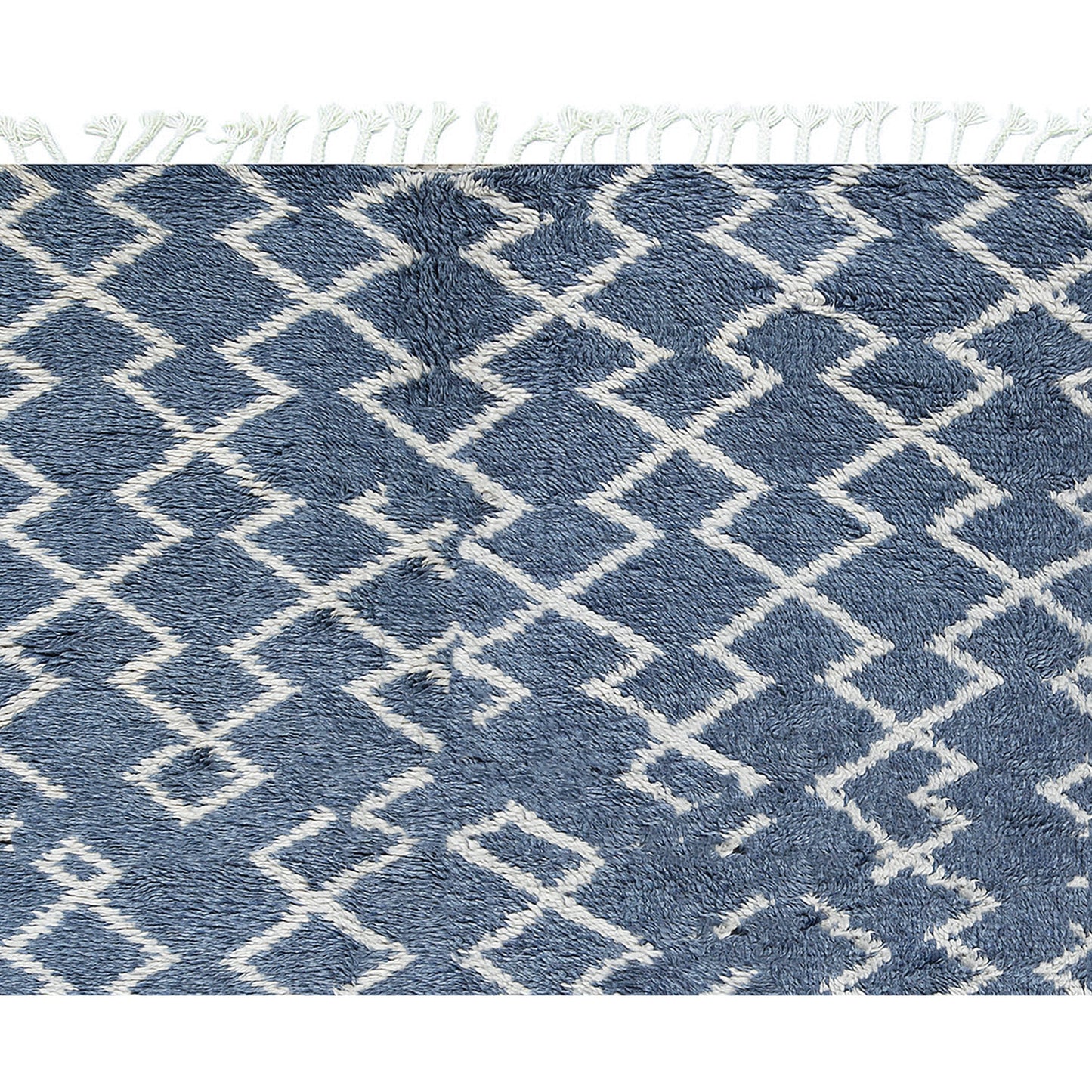 MOROCCAN TZ133 BLUE / IVORY