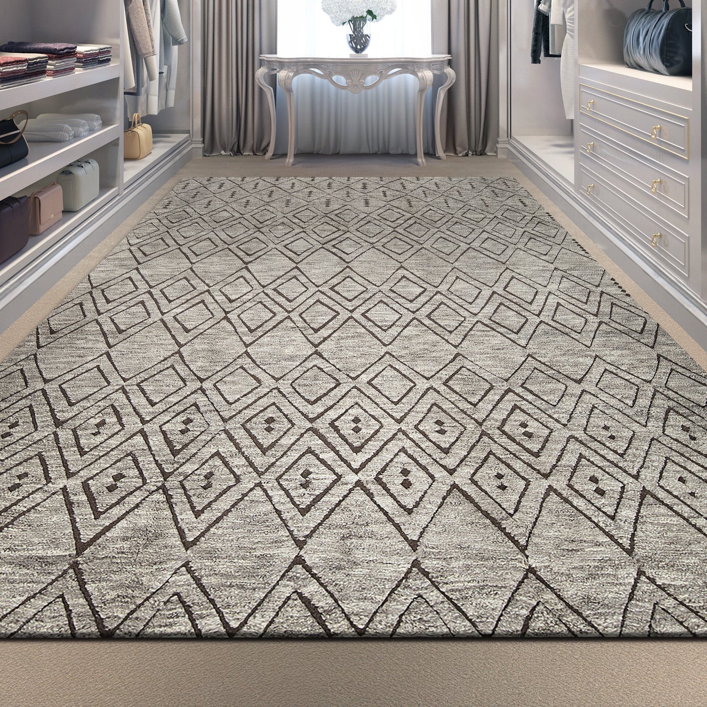 MOROCCAN TZ138 DARK GREY / BROWN