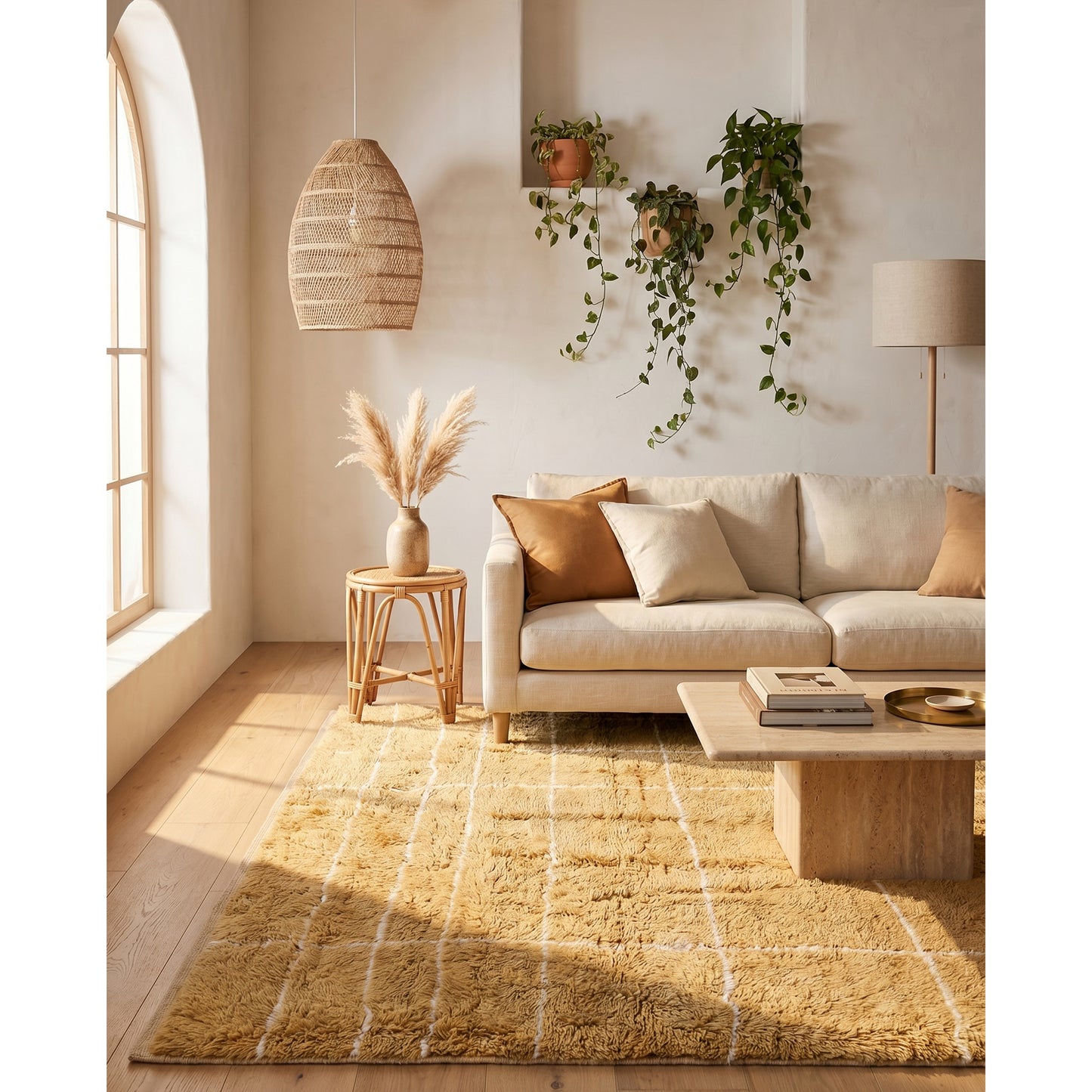 MOROCCAN TZ169 GOLD / IVORY