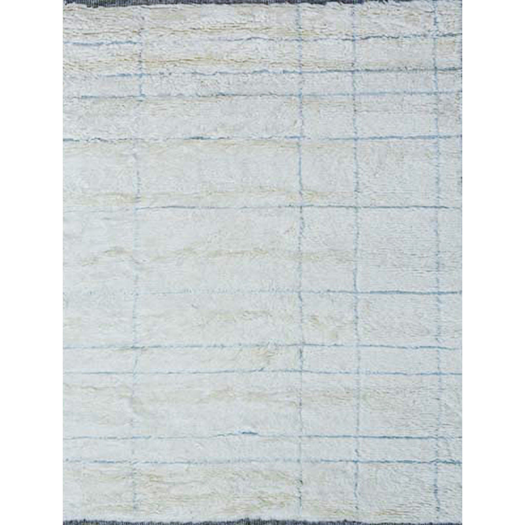 MOROCCAN TZ169 IVORY / LIGHT BLUE