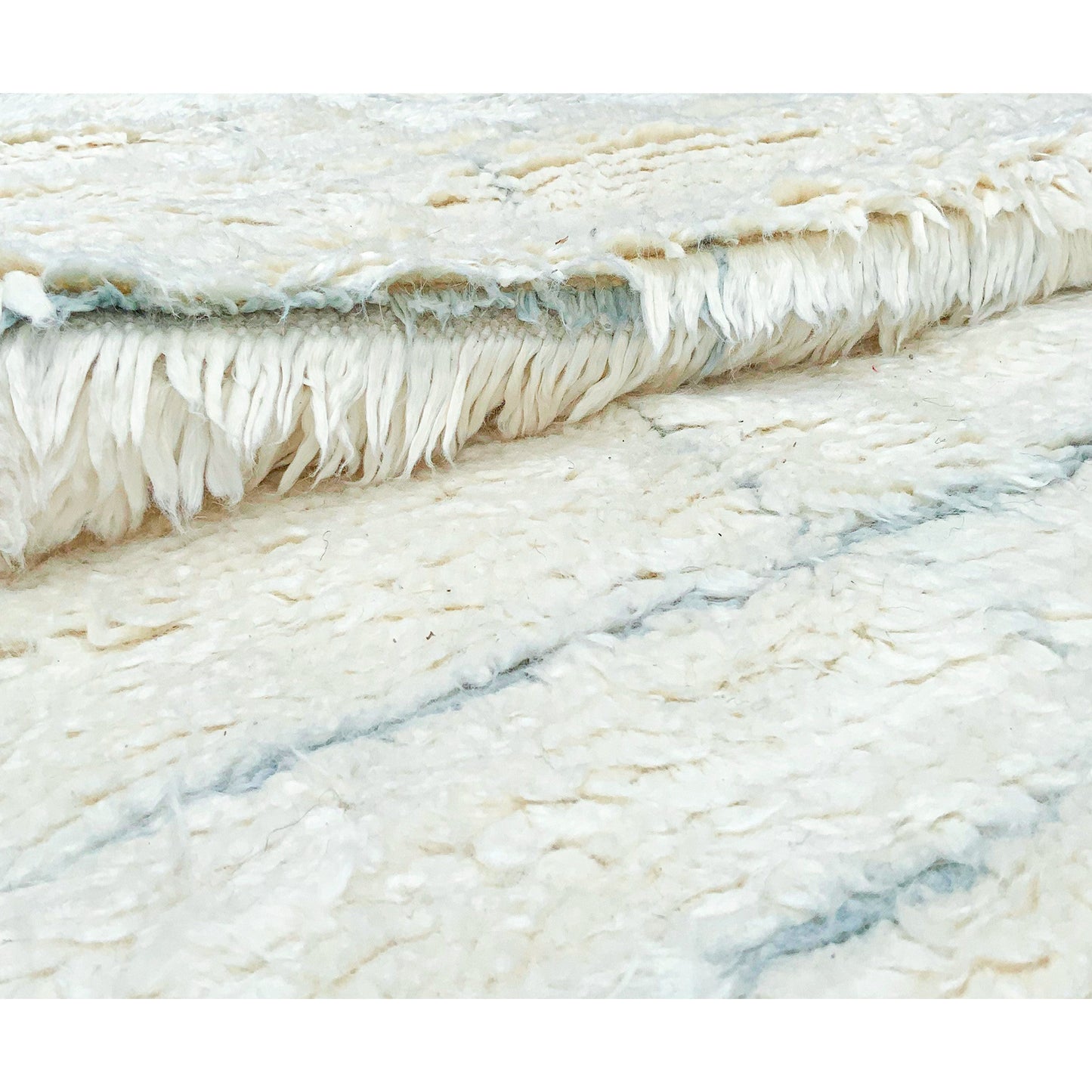 MOROCCAN TZ169 IVORY / LIGHT BLUE