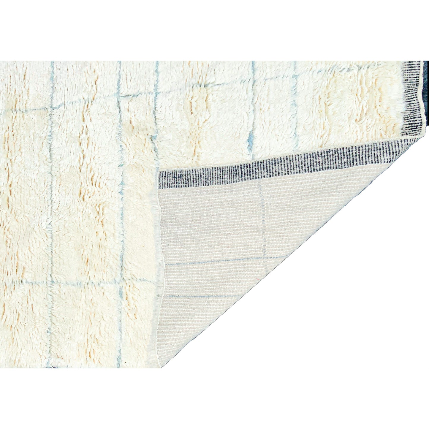 MOROCCAN TZ169 IVORY / LIGHT BLUE