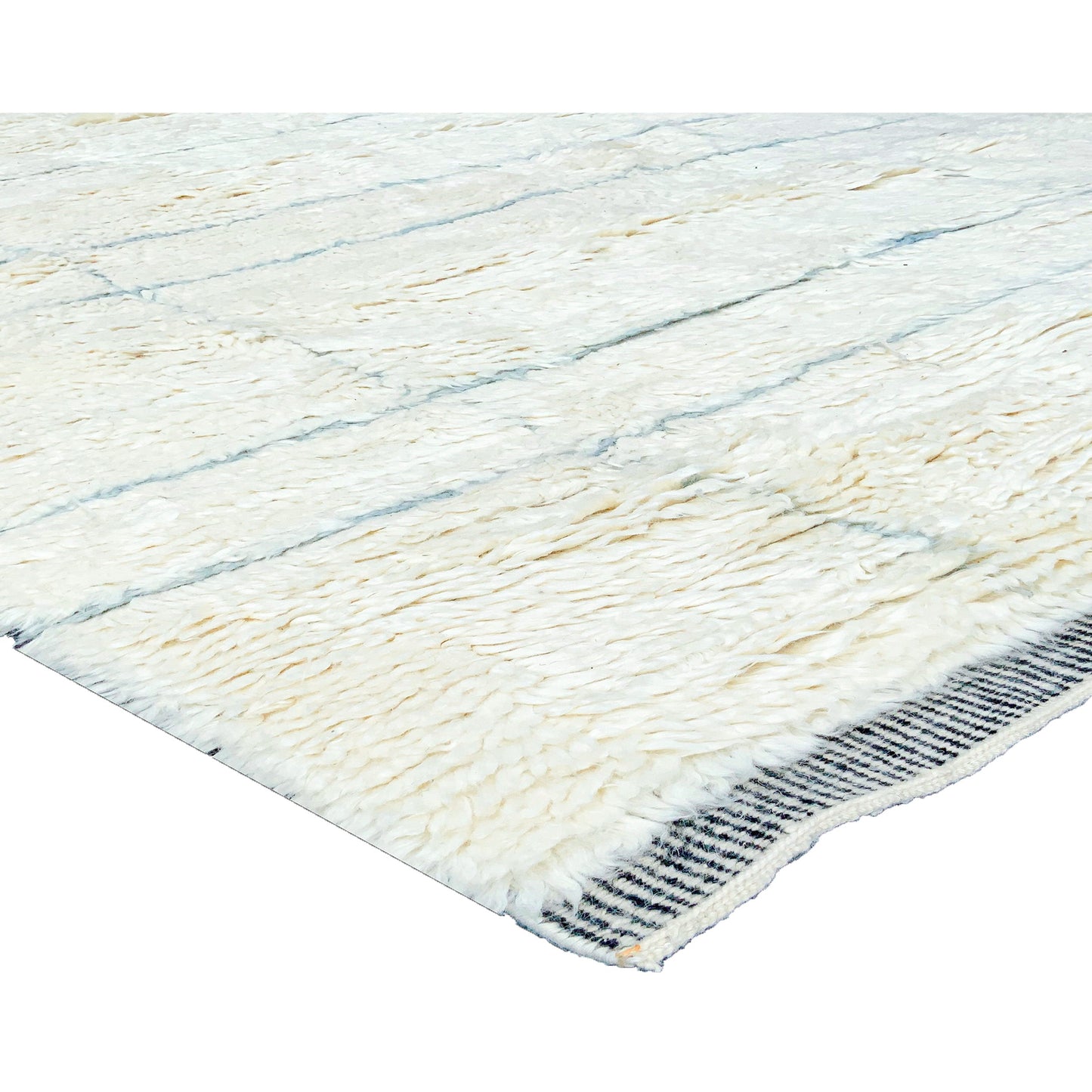 MOROCCAN TZ169 IVORY / LIGHT BLUE