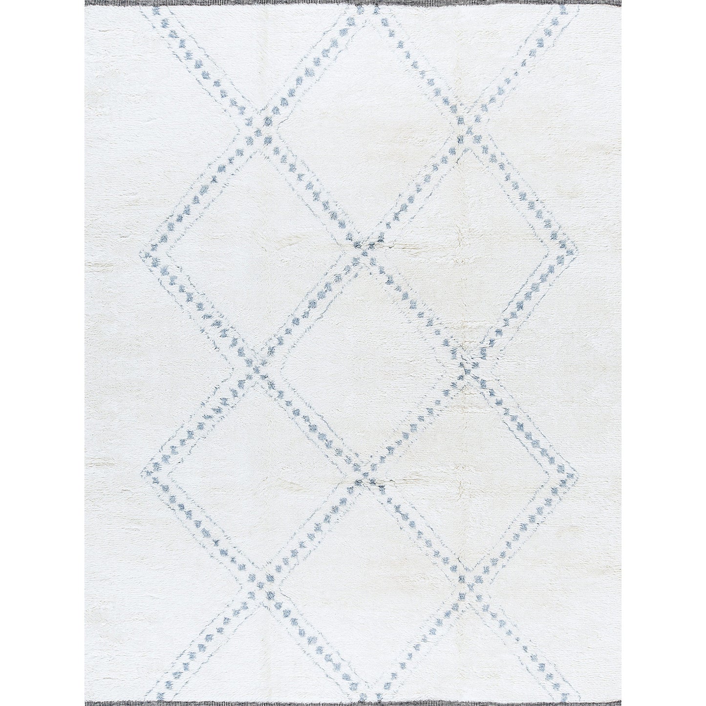 MOROCCAN TZ171 IVORY / LIGHT BLUE