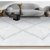 MOROCCAN TZ171 IVORY / LIGHT BLUE