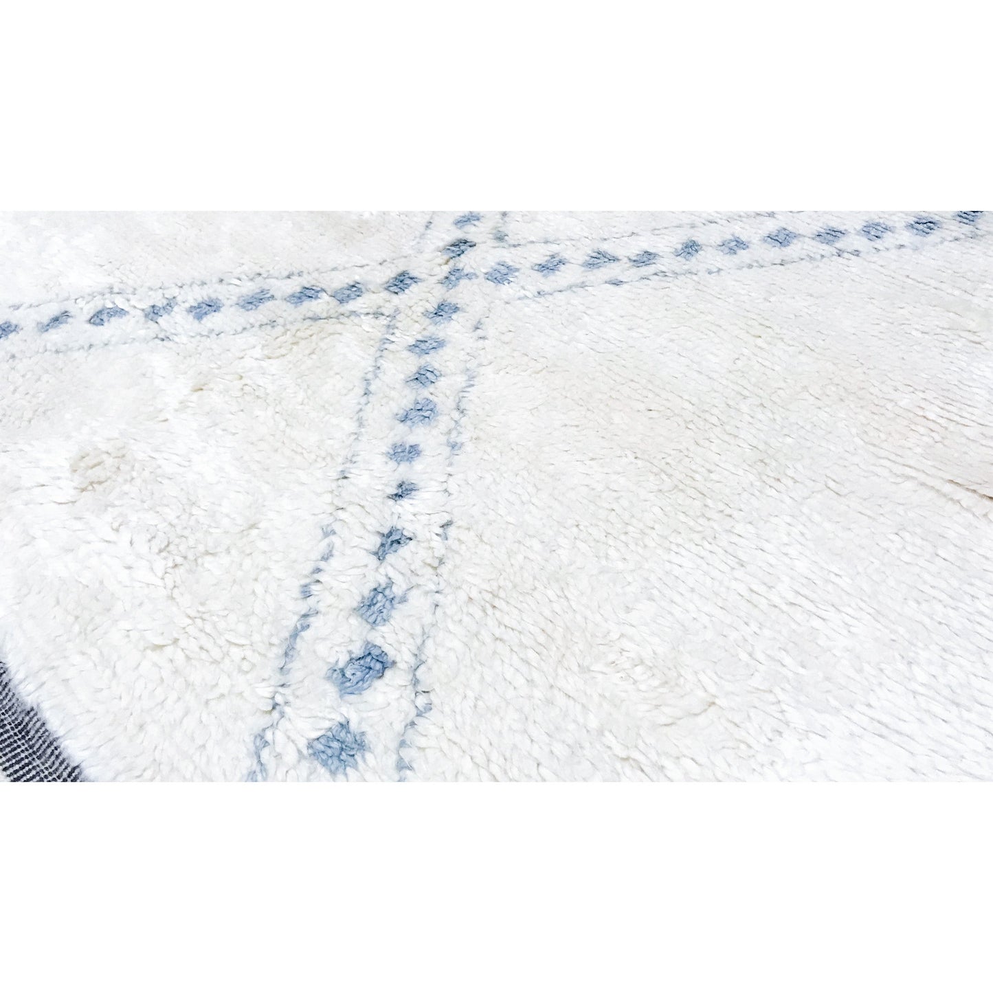 MOROCCAN TZ171 IVORY / LIGHT BLUE