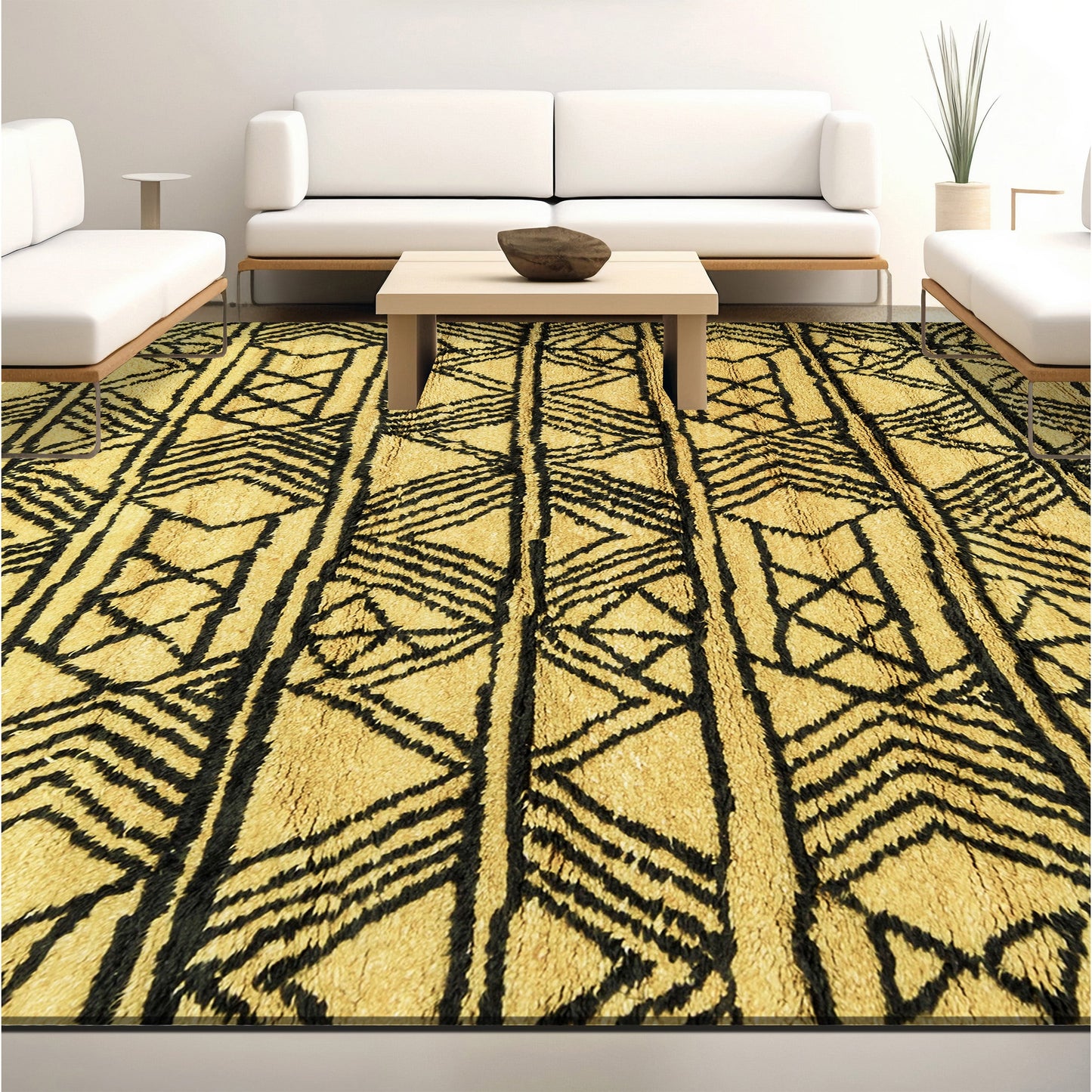 MOROCCAN TZ172 GOLD / CHARCOAL