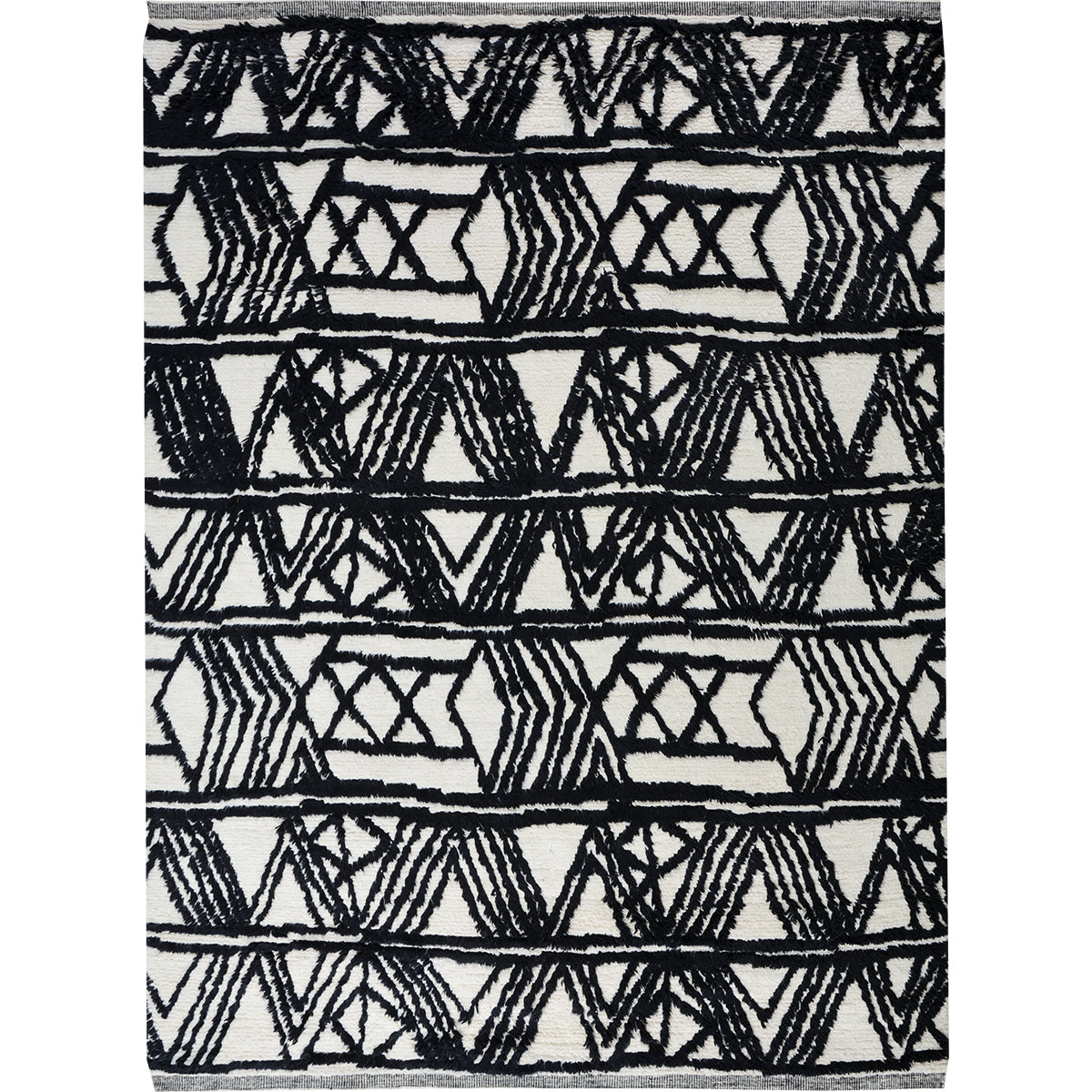 MOROCCAN TZ172 IVORY / BLACK