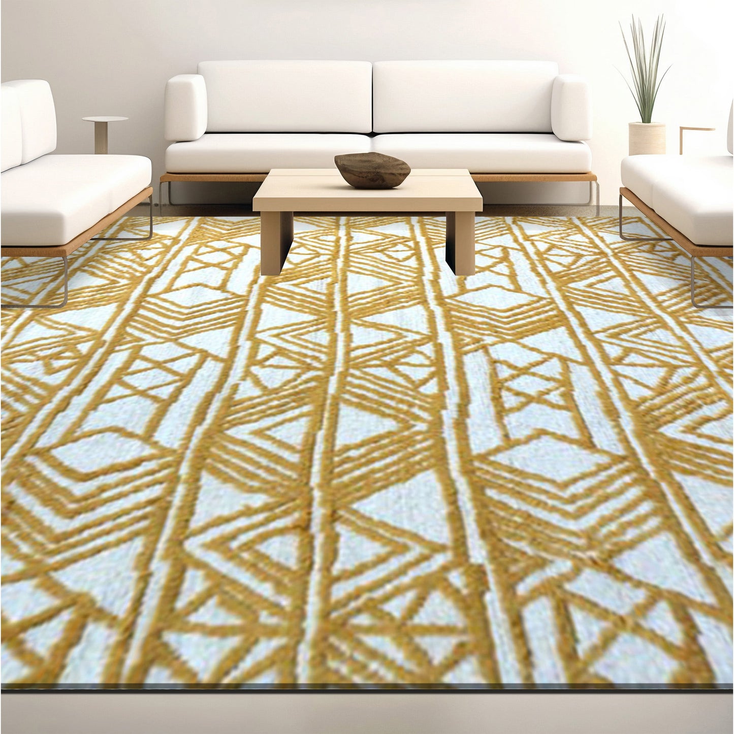MOROCCAN TZ172 IVORY / GOLD