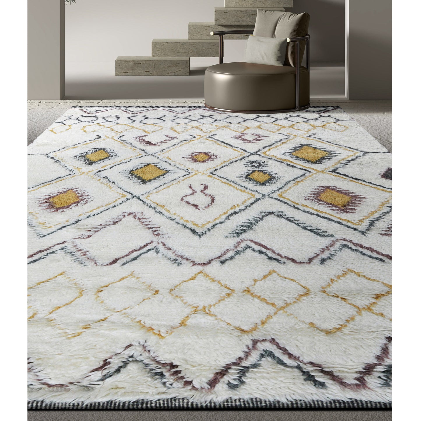 MOROCCAN TZ173 IVORY / MULTI