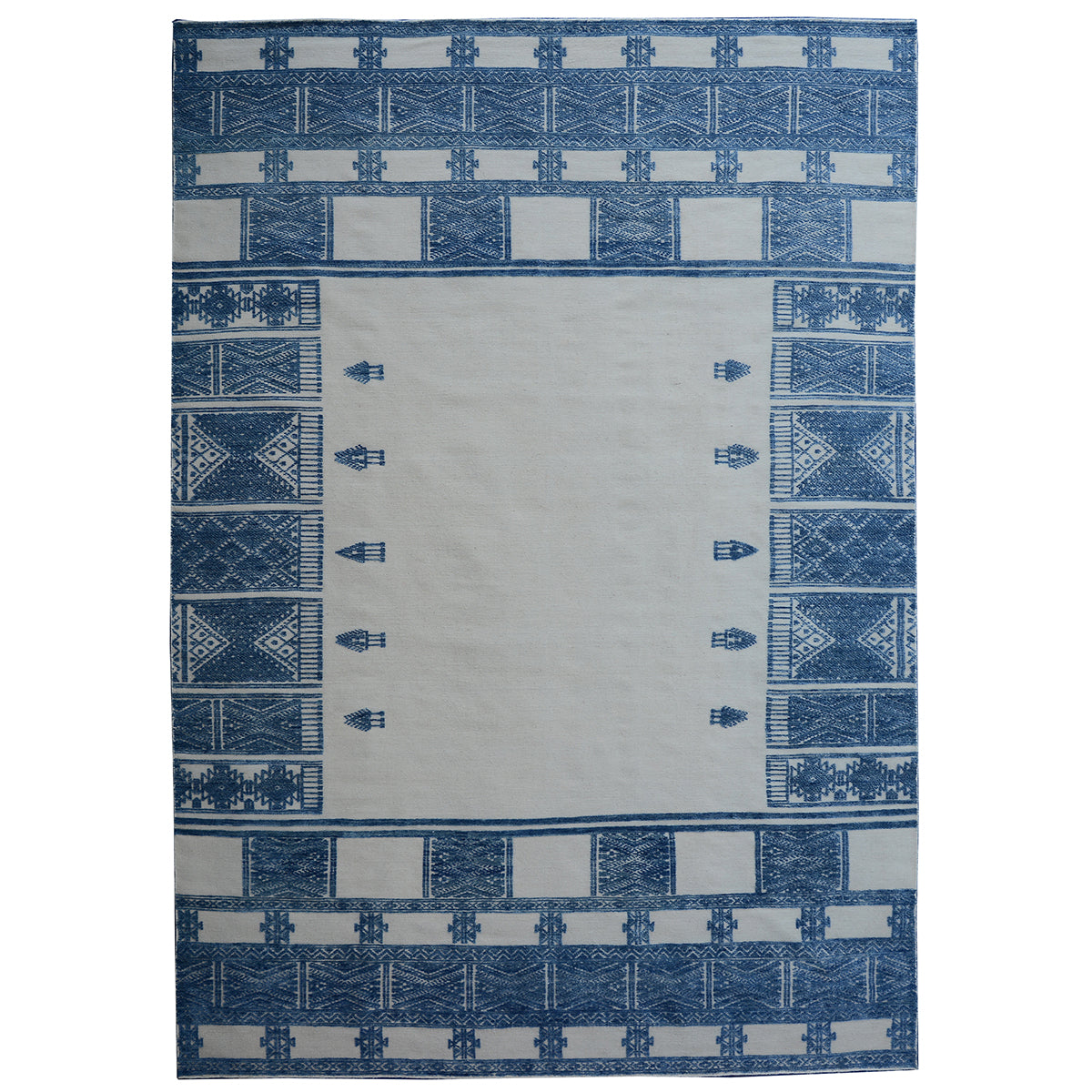 MOROCCAN TZ178 BEIGE / BLUE