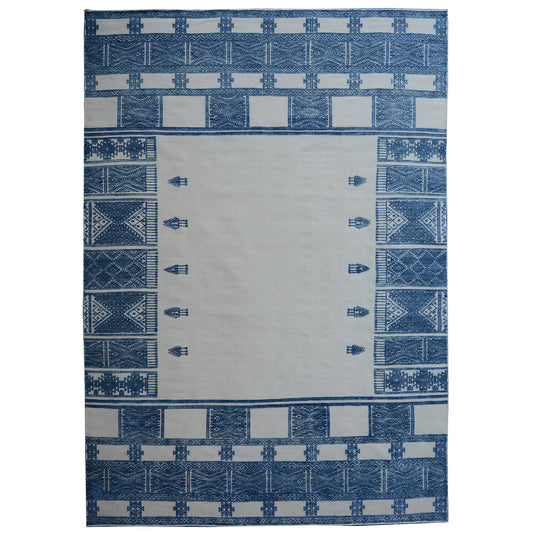 MOROCCAN TZ178 BEIGE / BLUE
