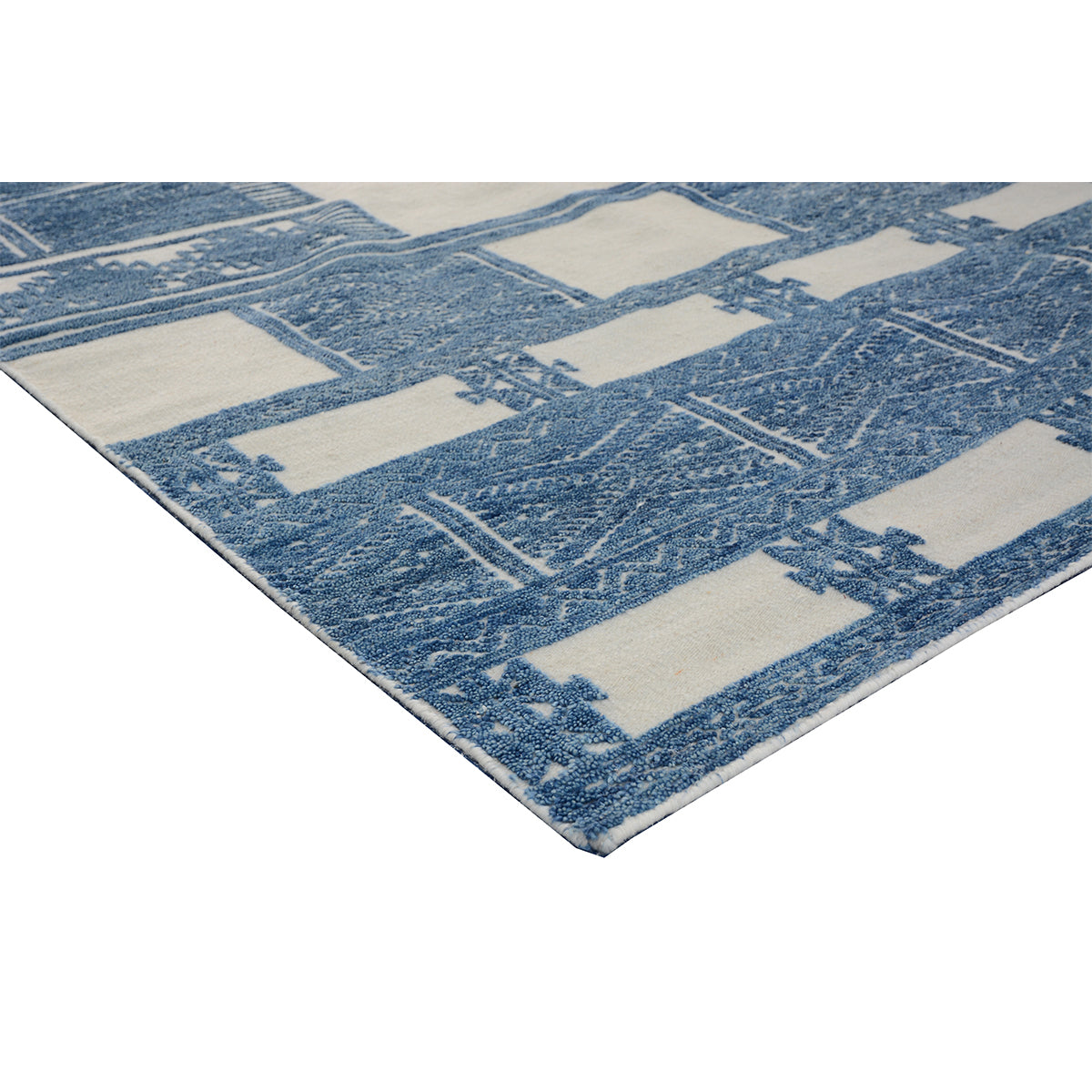 MOROCCAN TZ178 BEIGE / BLUE