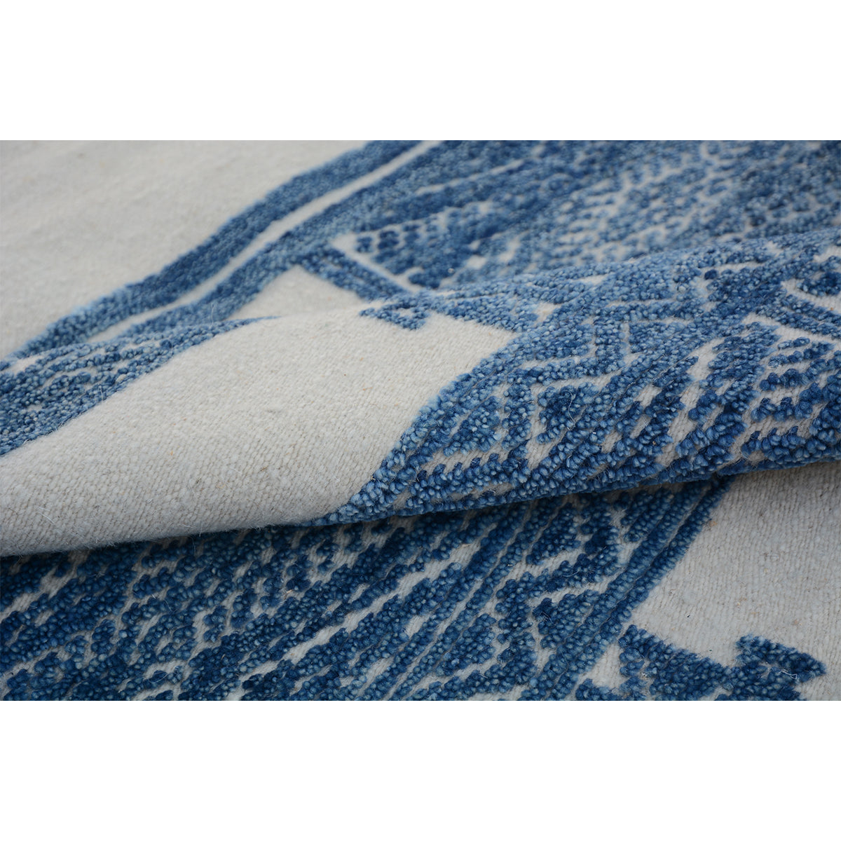 MOROCCAN TZ178 BEIGE / BLUE