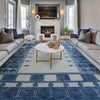 MOROCCAN TZ178 BEIGE / BLUE