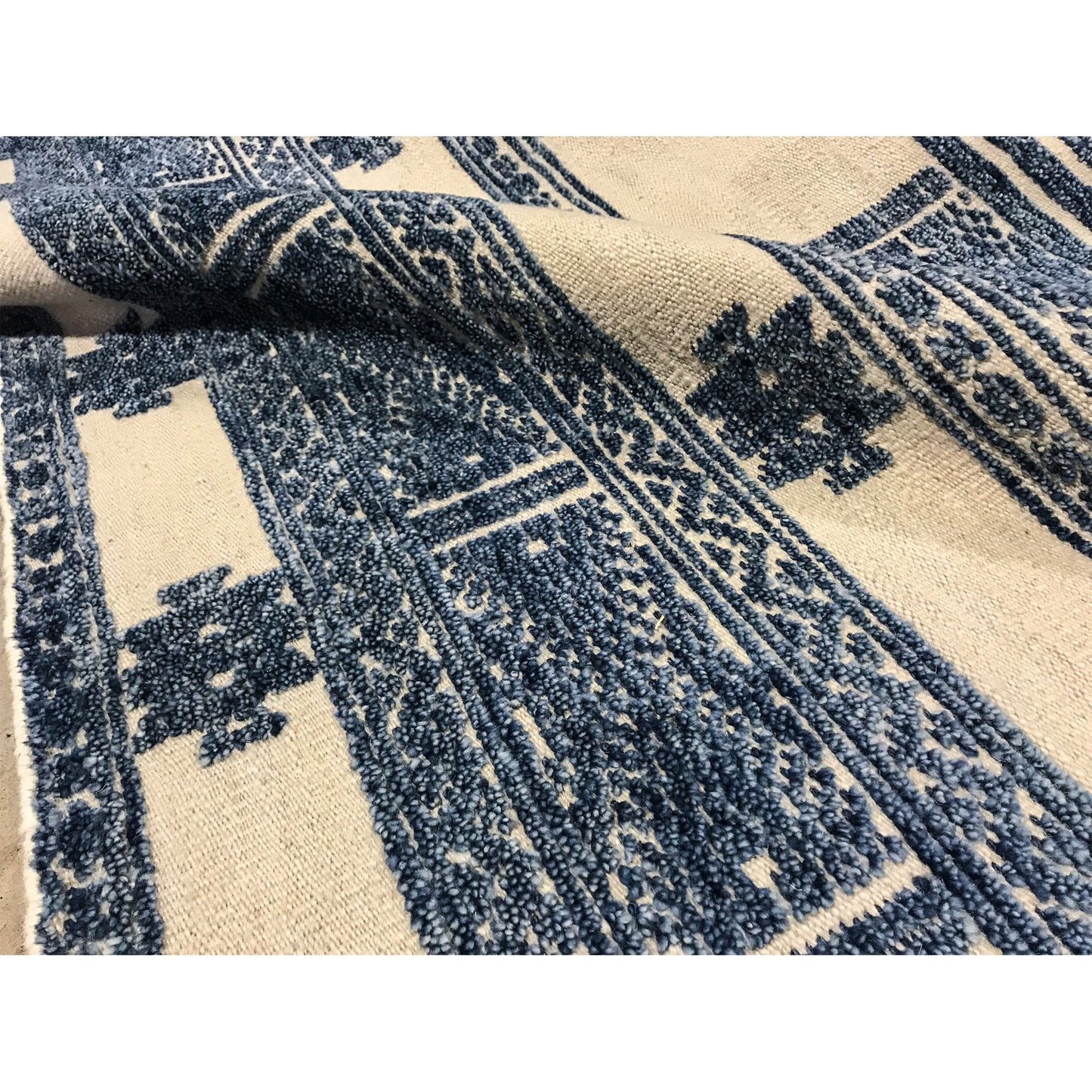 MOROCCAN TZ178 BLUE / BEIGE