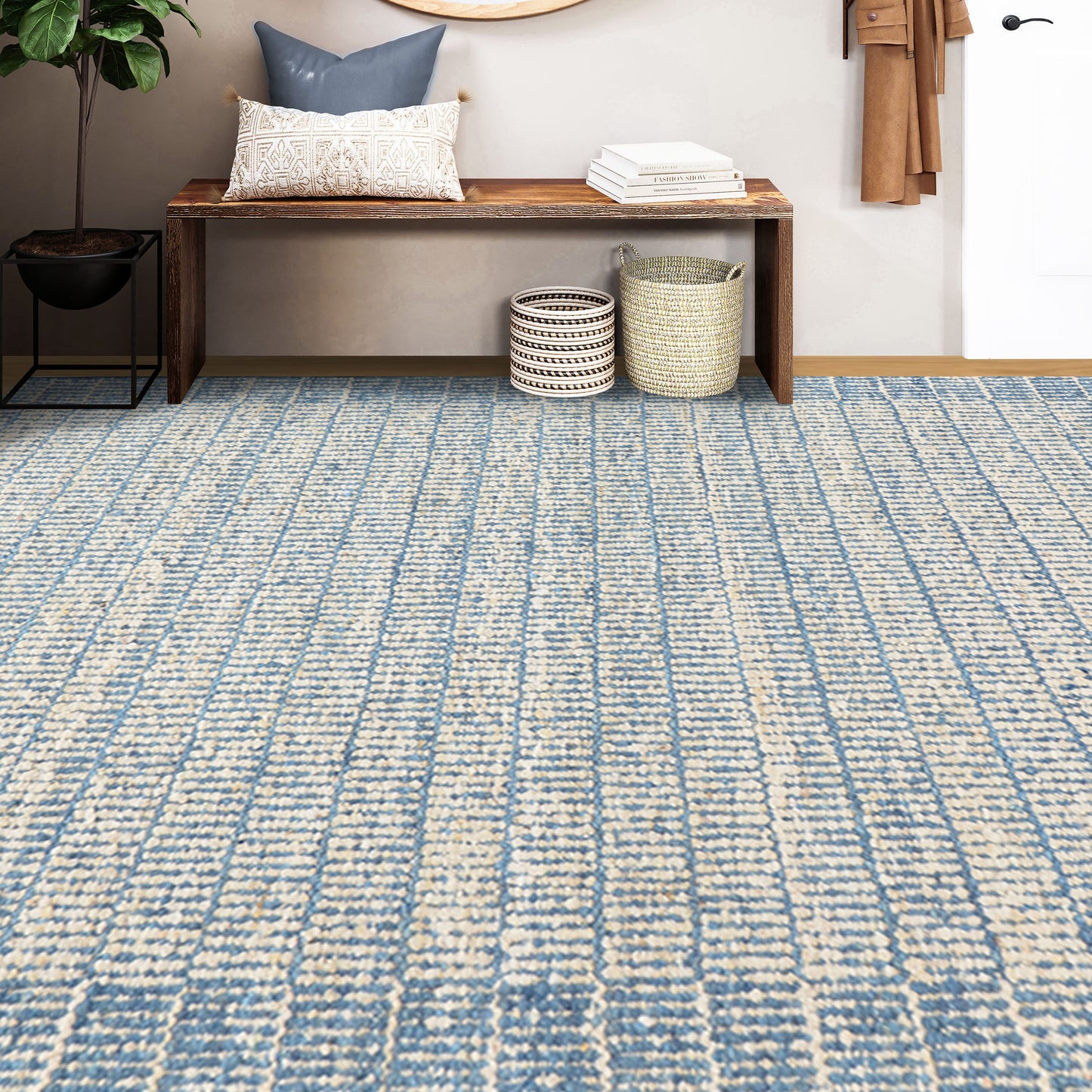 MOROCCAN TZ201 NATURAL / BLUE