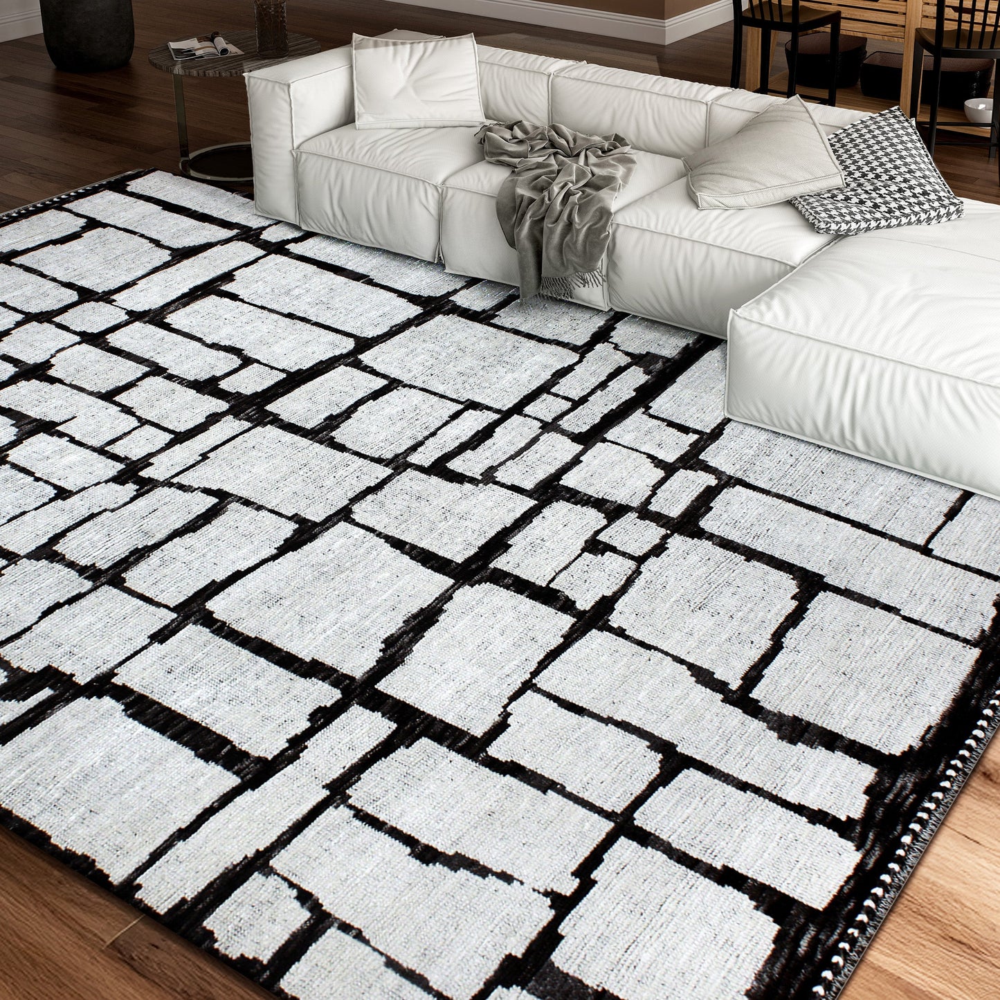 MOROCCAN TZ299 IVORY / CHARCOAL
