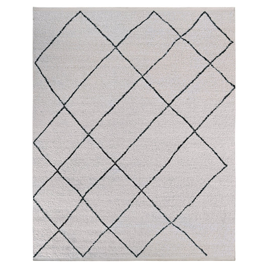 MOROCCAN TZ473 IVORY / CHARCOAL