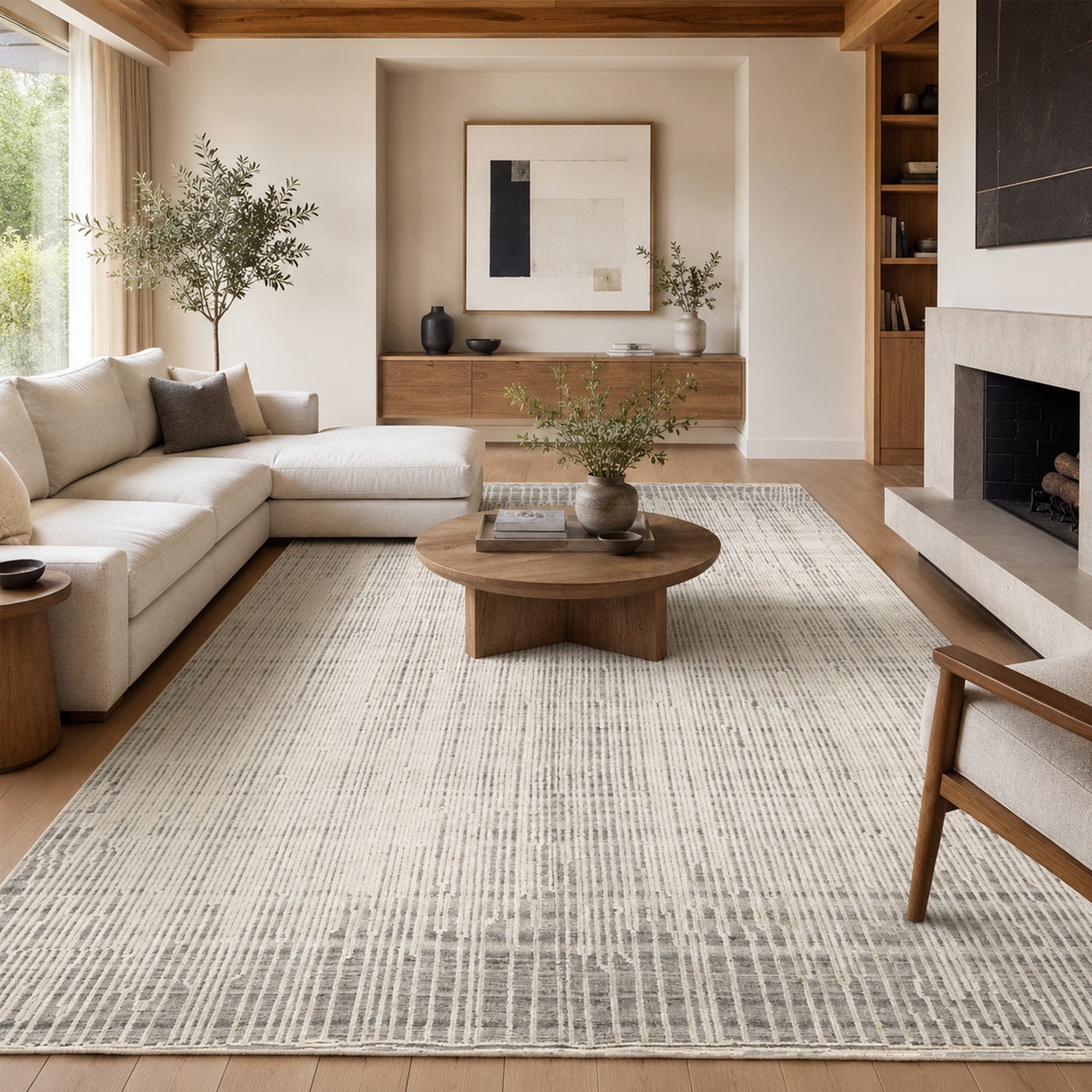 MOROCCAN TZ502 IVORY / GREY