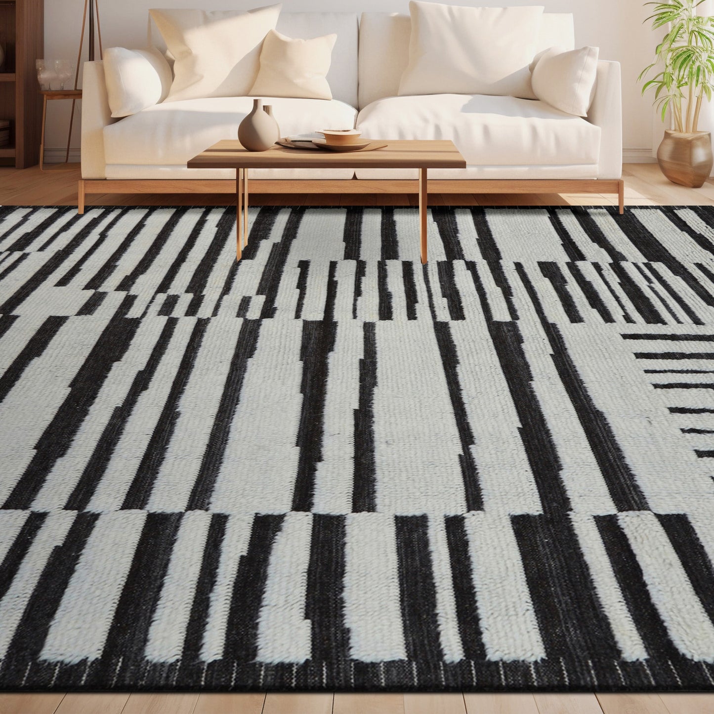 MOROCCAN TZ532 CHARCOAL / IVORY